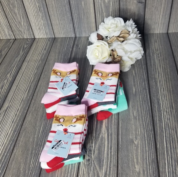Cat & Jack Other - Cat & Jack Socks 12 Pairs 3 Sets of 4 Shine Bright